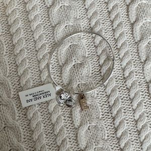 Alex and Ani Initial Bracelet with gold E